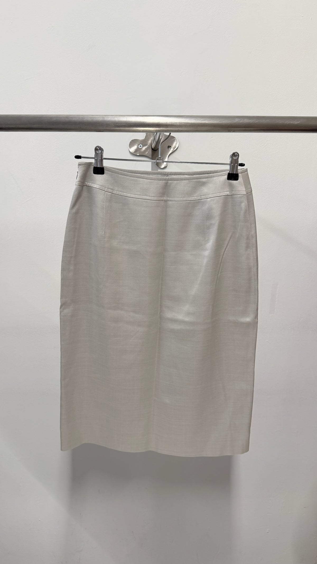 Calvin Klein Collection Silk & Wool Pencil Skirt