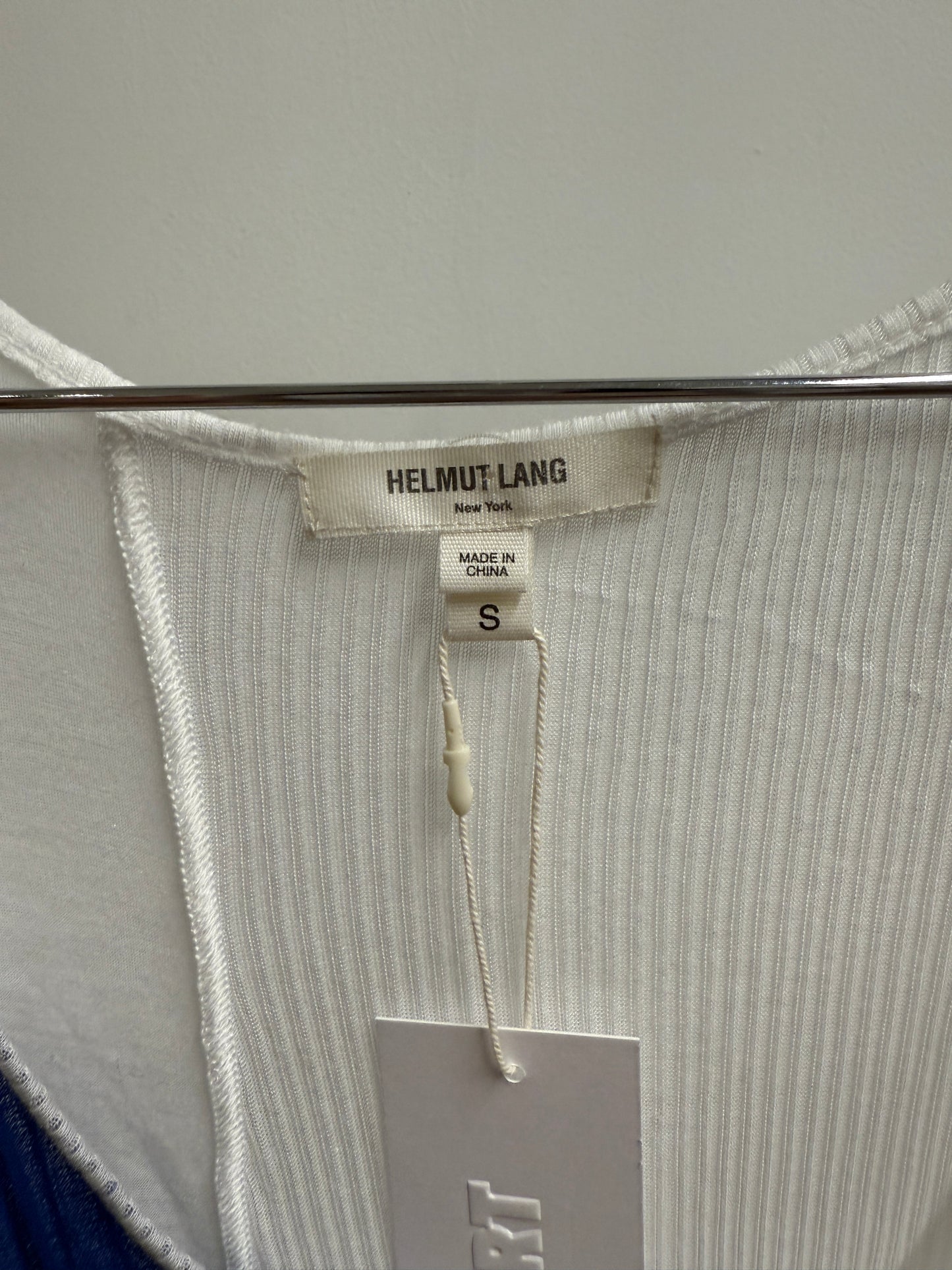 Helmut Lang Asymmetric Ribbed Knit Dress 2004