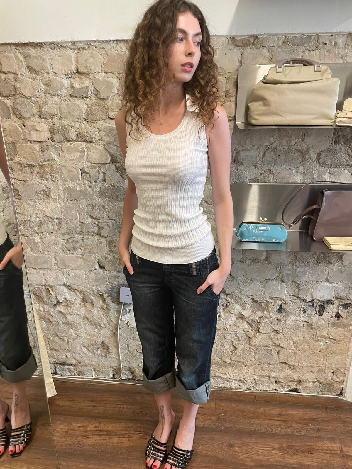 M Missoni Ribbed Knit Tank