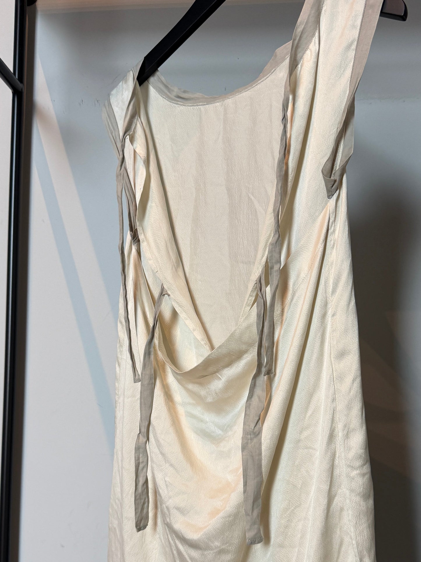 Vintage Silk Open Back Dress
