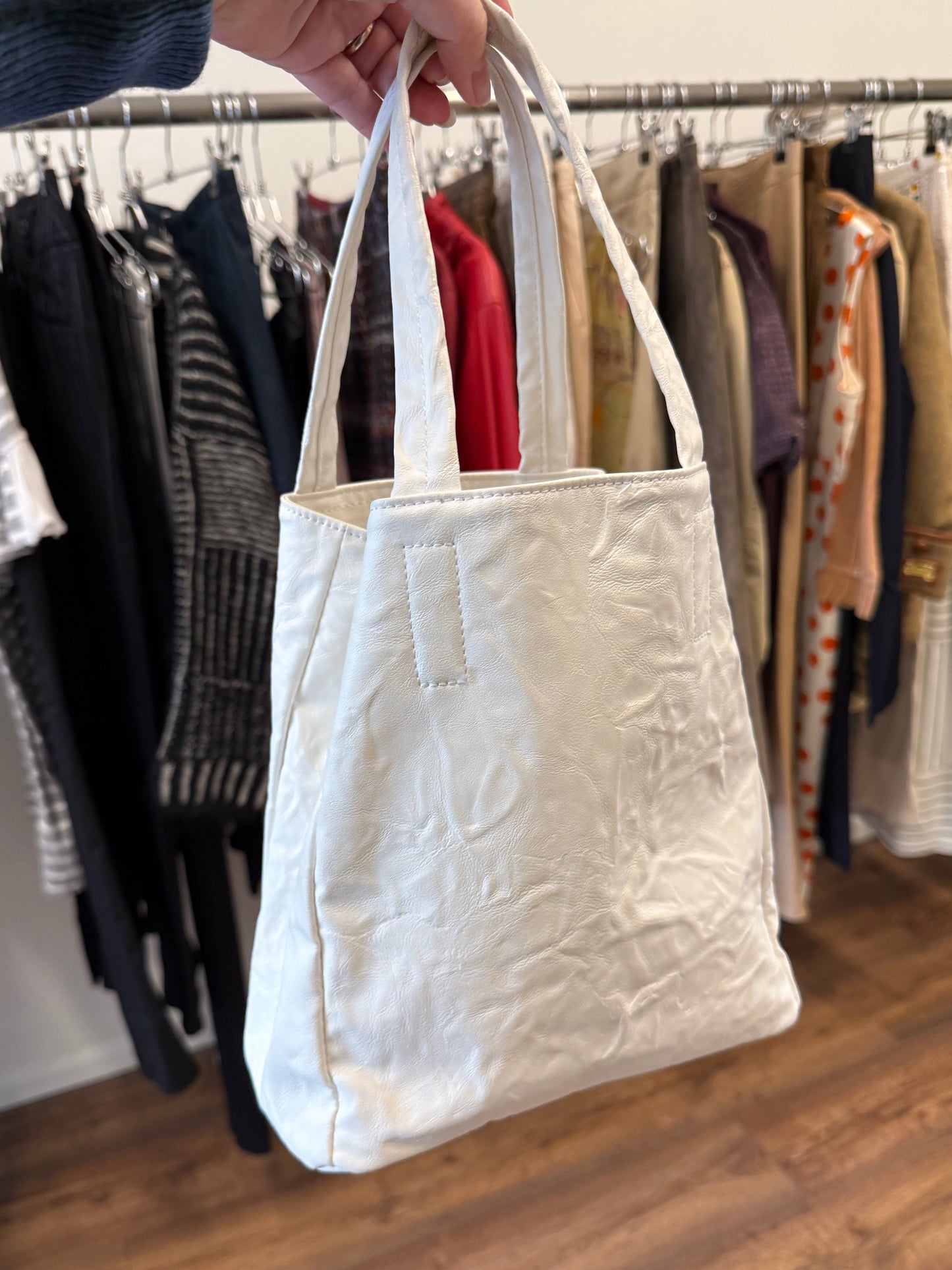 Zucca Faux Leather Mini Tote