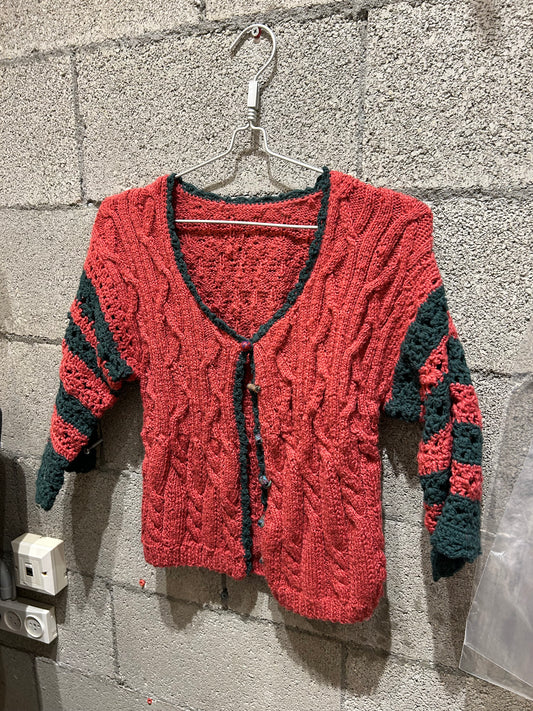 Handmade knitted cardigan