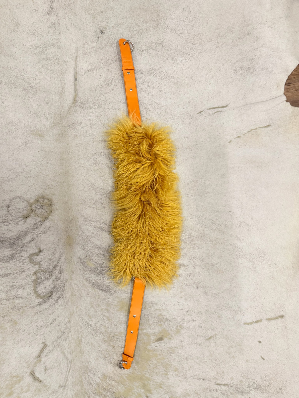 KENZO Fur Panel Wide Belt