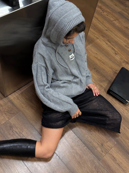 Jil Sander Textured Knit Hoodie