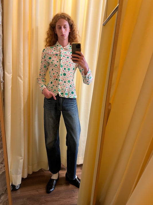 Tsumori Chisato Crepe Polka Dot Shirt