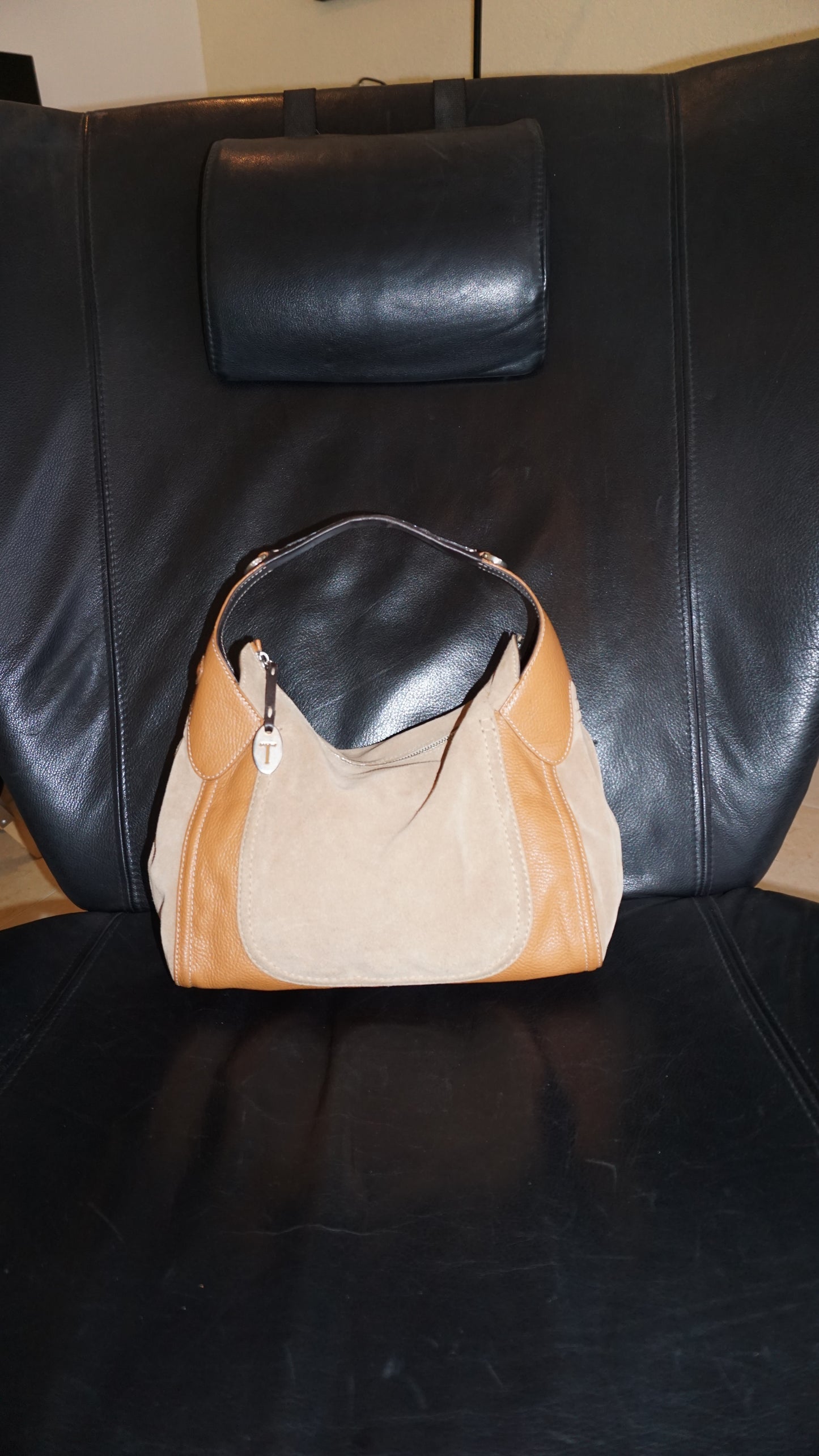 TOD’s suede & leather hobo bag