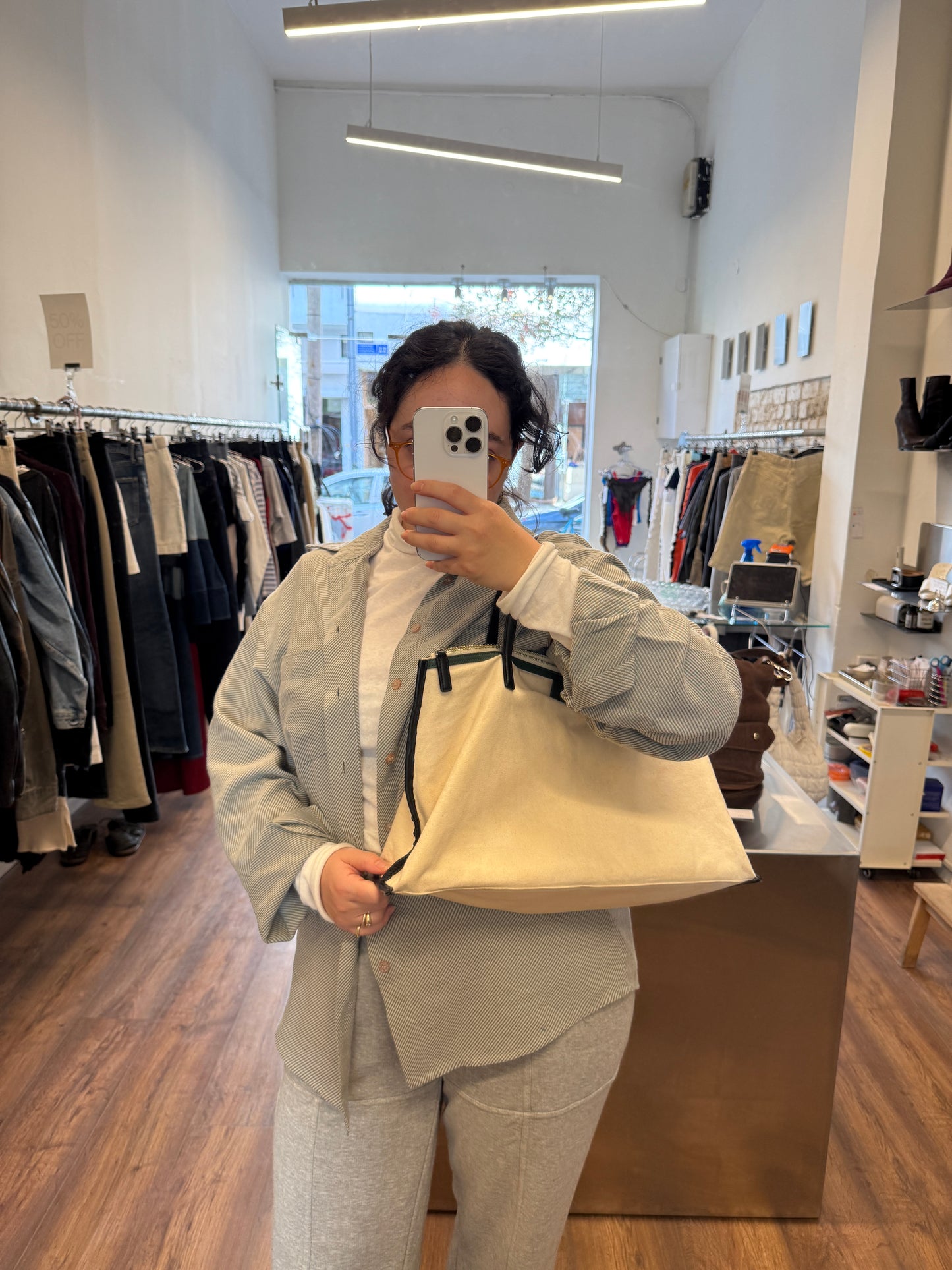 Agnes b. Canvas Tote Bag