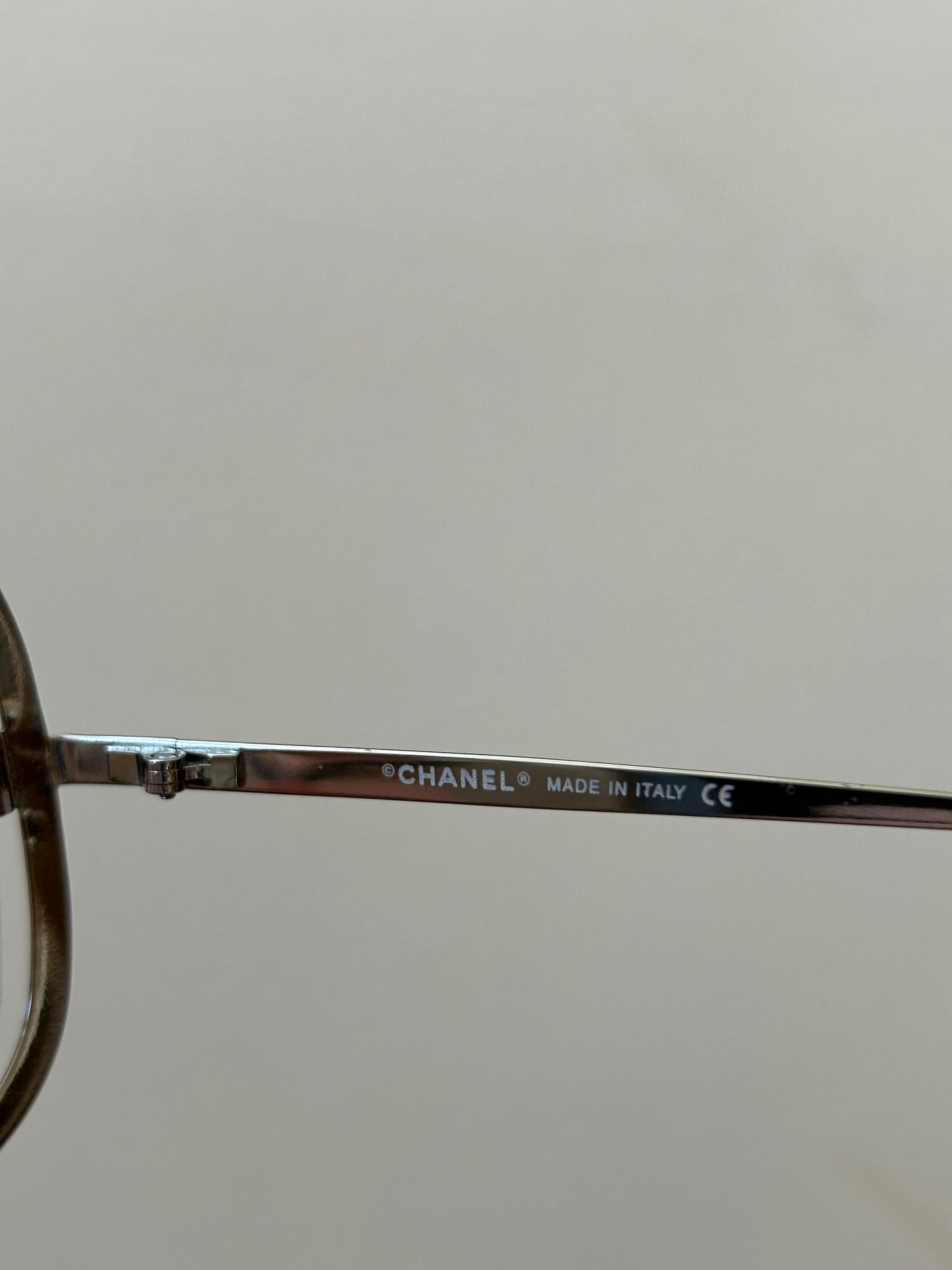 CHANEL 2000s’ shield clear sunglasses