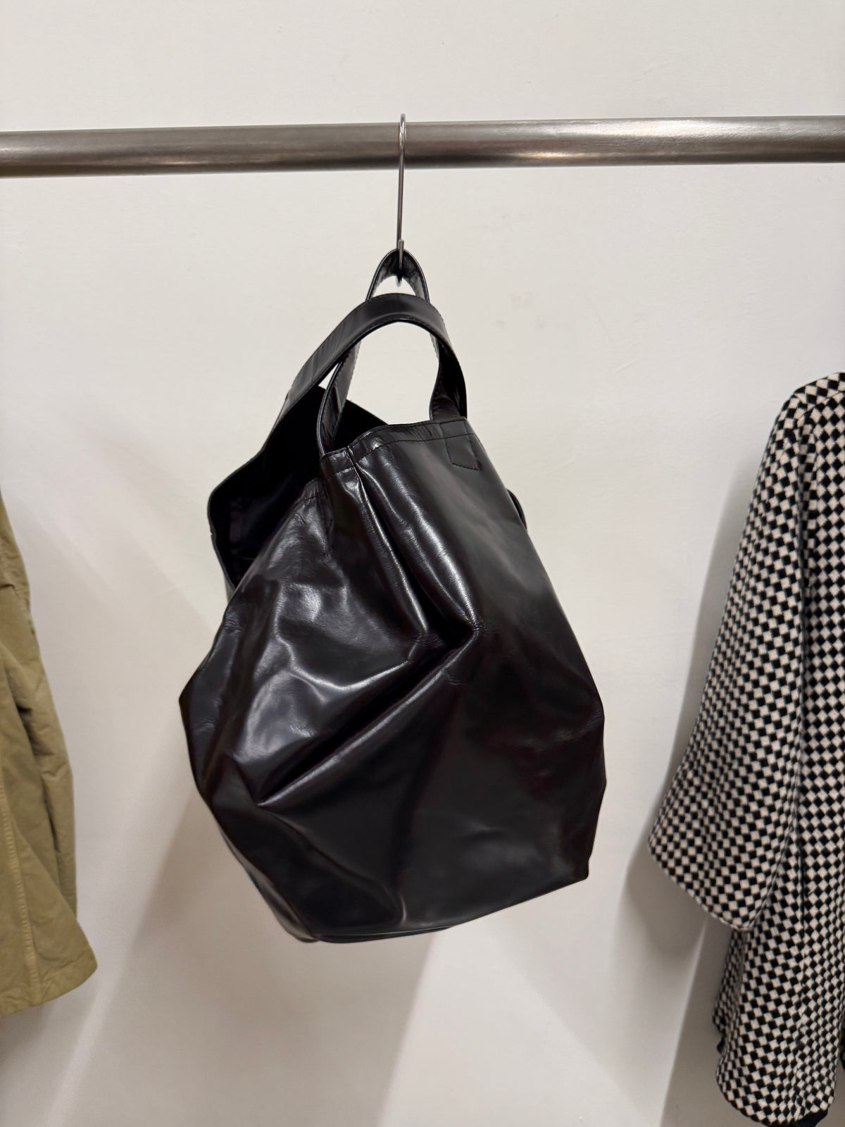 Comme des Garçons Leather Soccer Ball Handbag