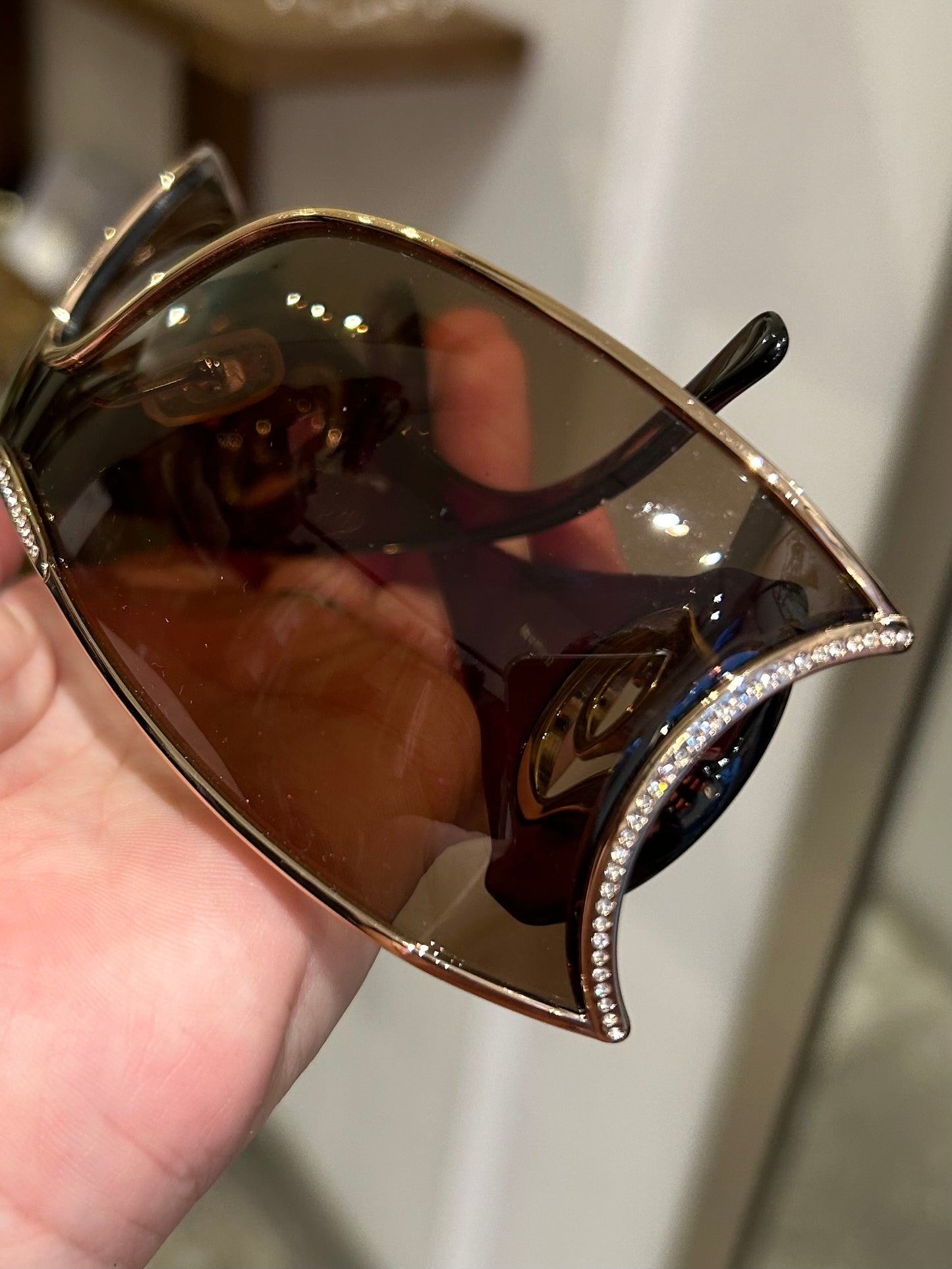 2000s CHOPARD luxury brown sunglasses