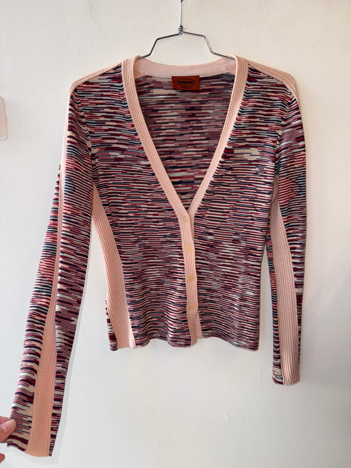 Vintage Missoni Space-Dye Knit Cardigan 1990s