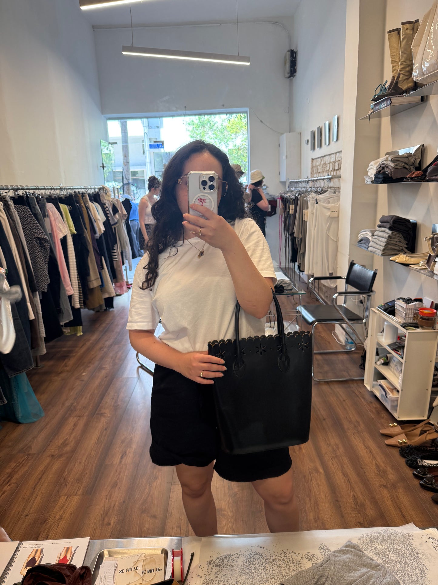 Comme des Garçons Leather Tote Bag