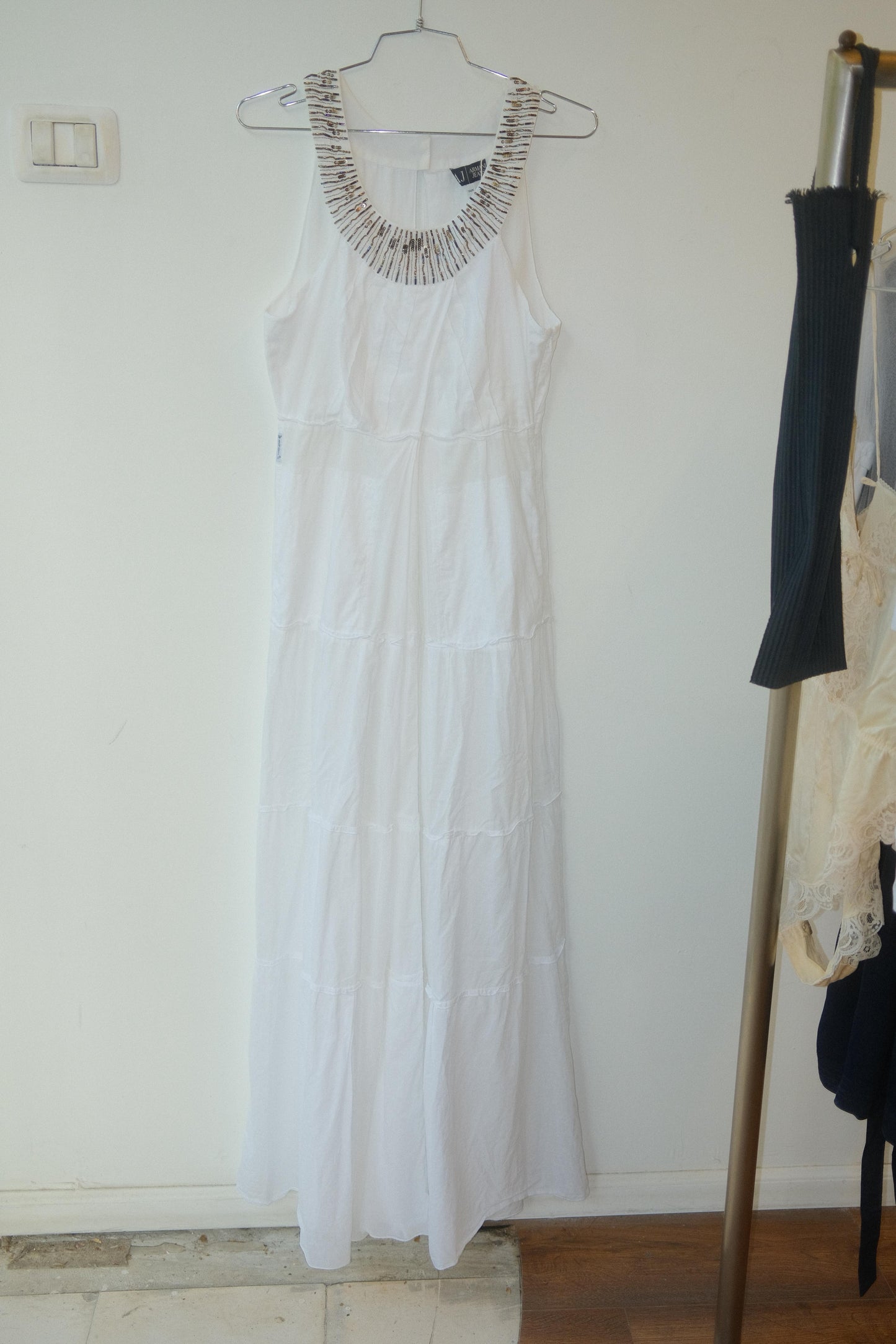 Armani Jeans Embellished Maxi Dress c. 2000s