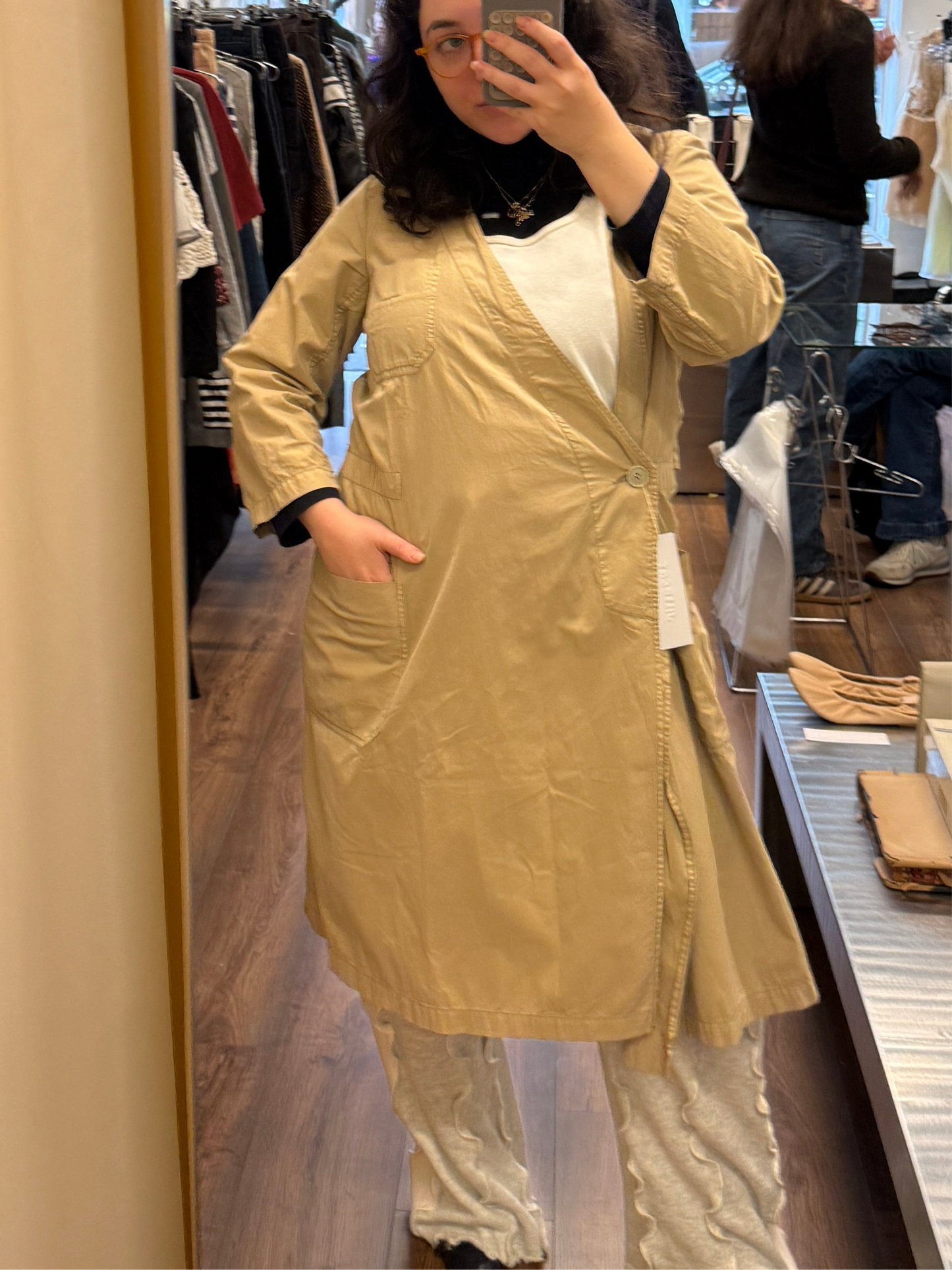 Zucca Wrap Cotton Coat / robe