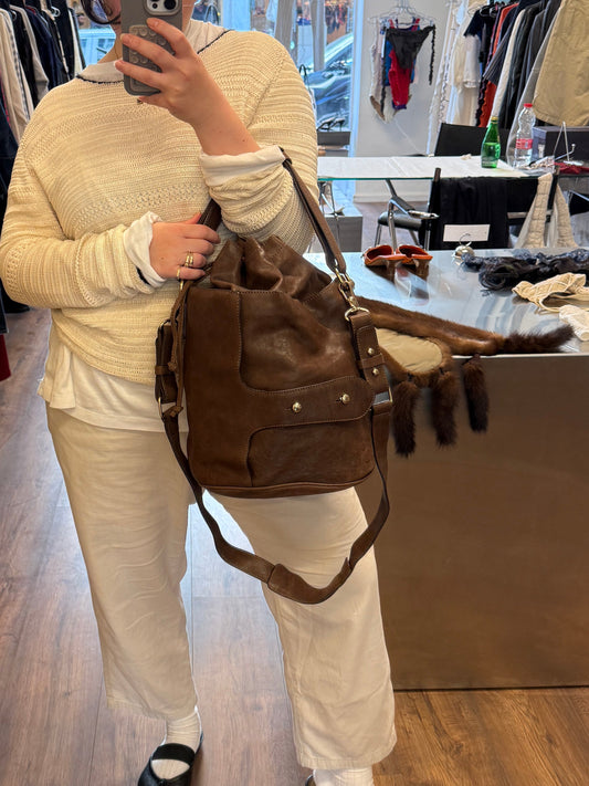 Tila March Leather Bucket Bag