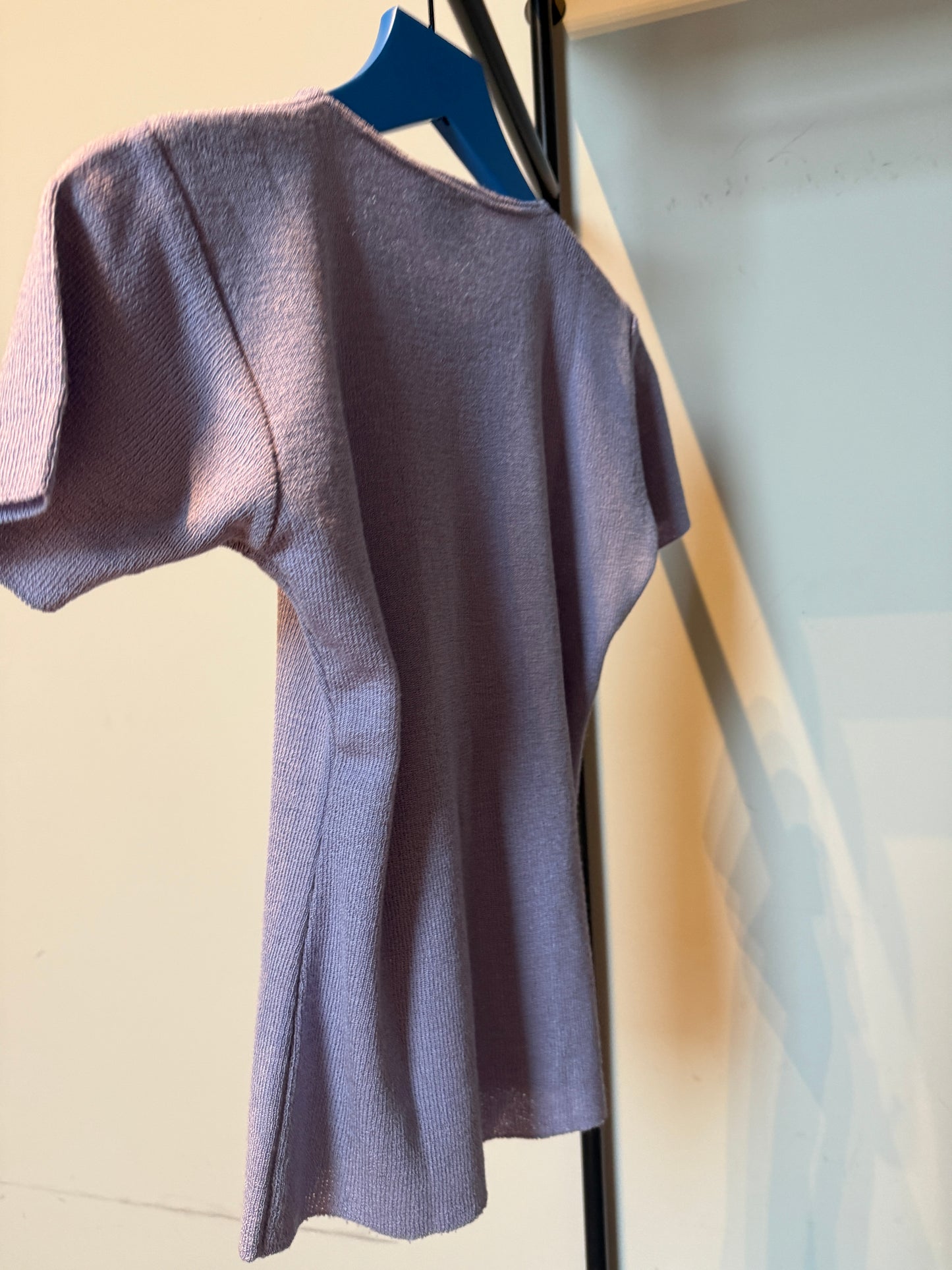 1990s Versace Jeans Couture Lilac Knit Top
