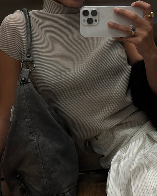 Pleats Please Issey Miyake (T.) High Neck Top