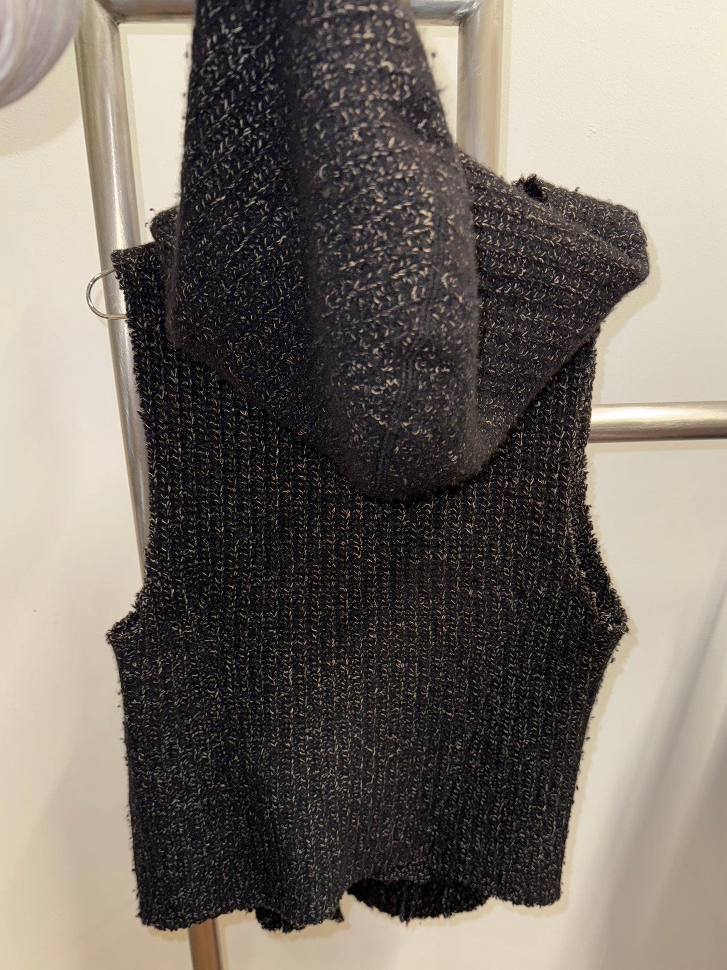Helmut Lang textured bouclé zip-front vest