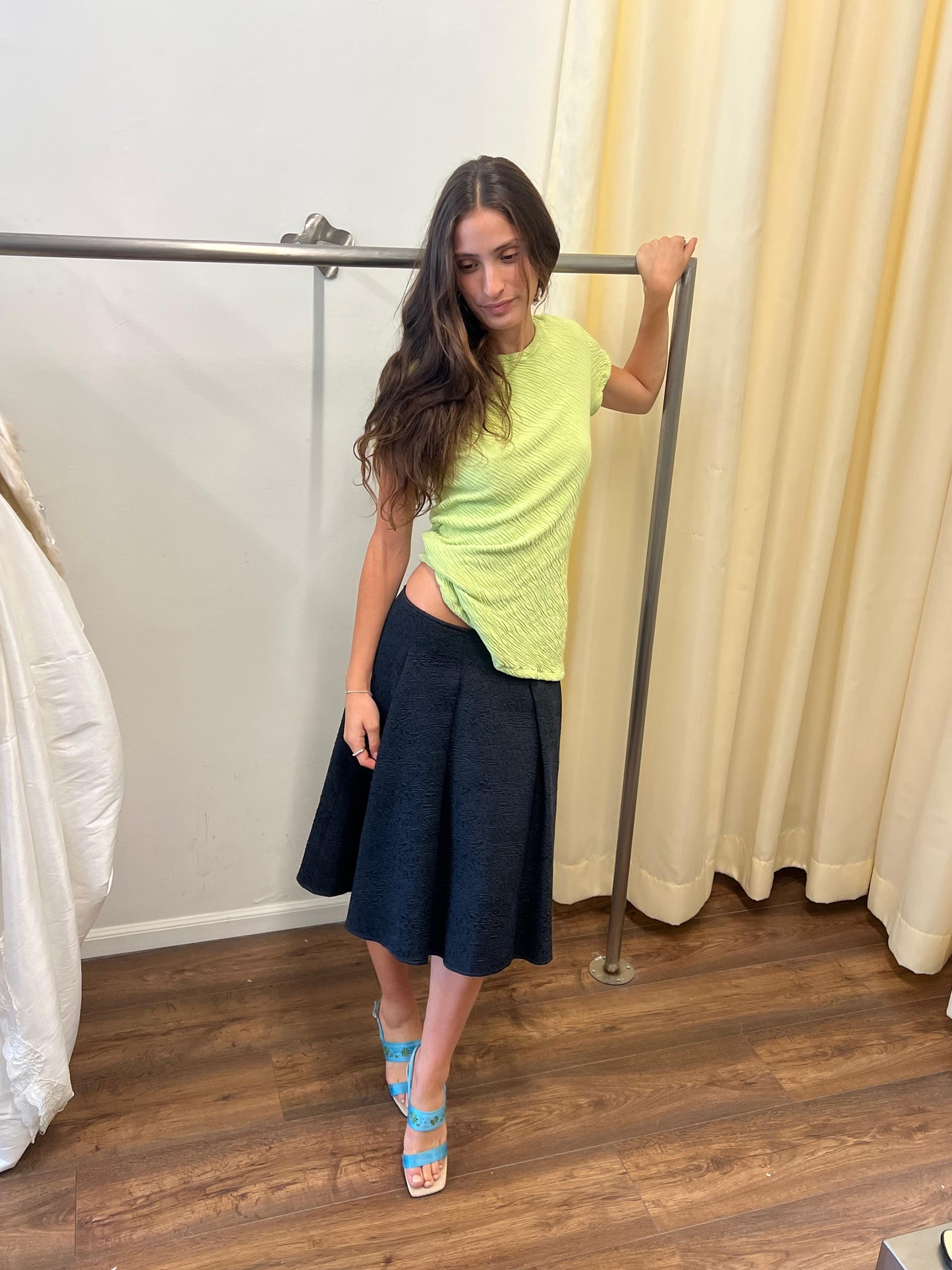 Blumarine Embossed Skirt