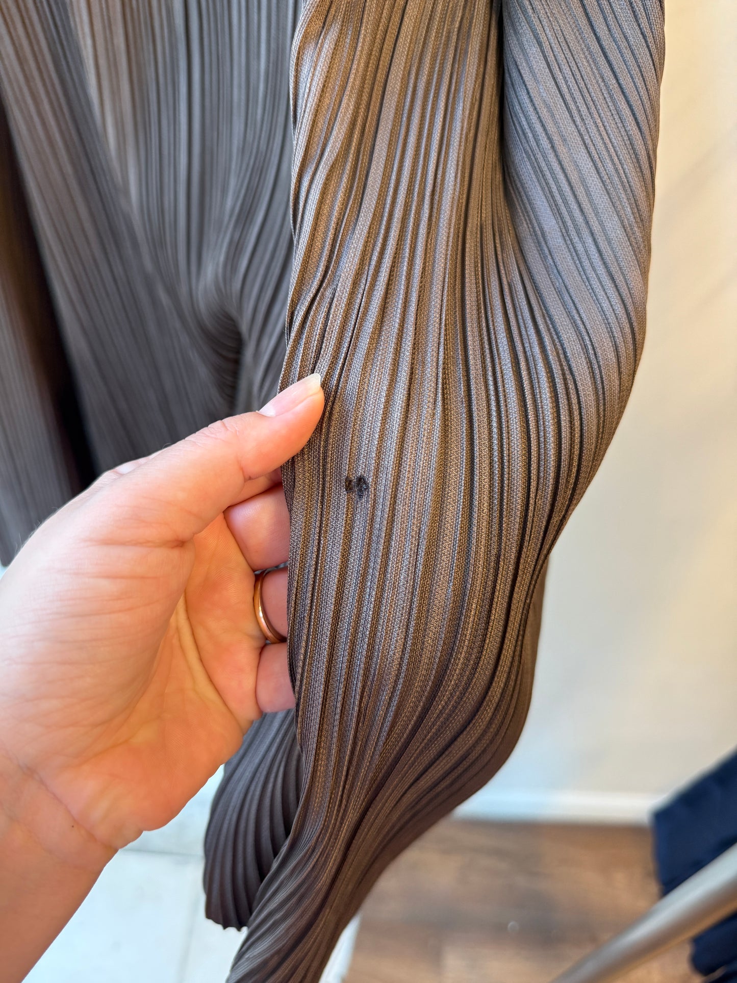 Pleats Please Issey Miyake Sculptural Drop-Crotch Pants