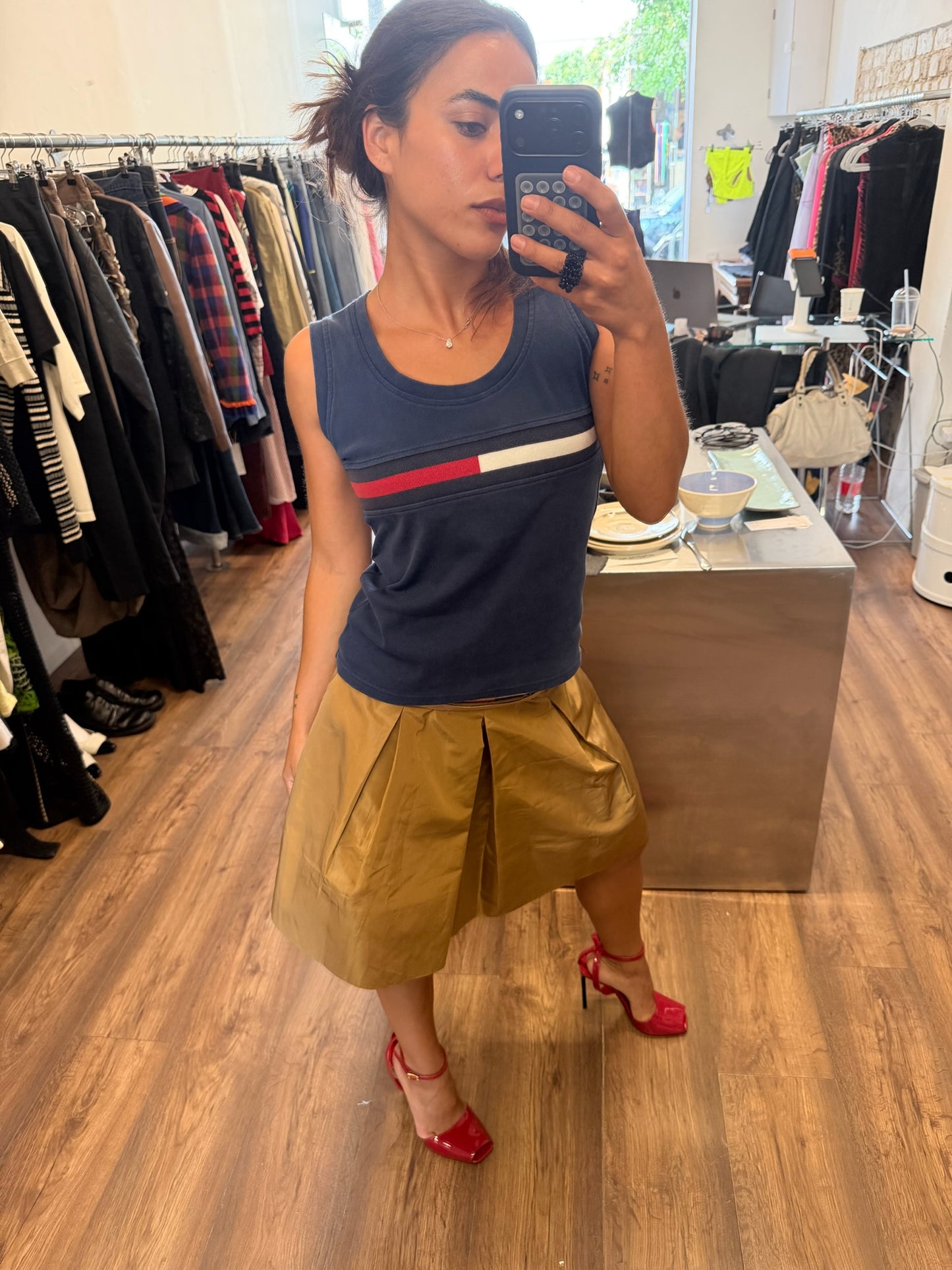 Miu Miu 2006 Pleated Mini Skirt