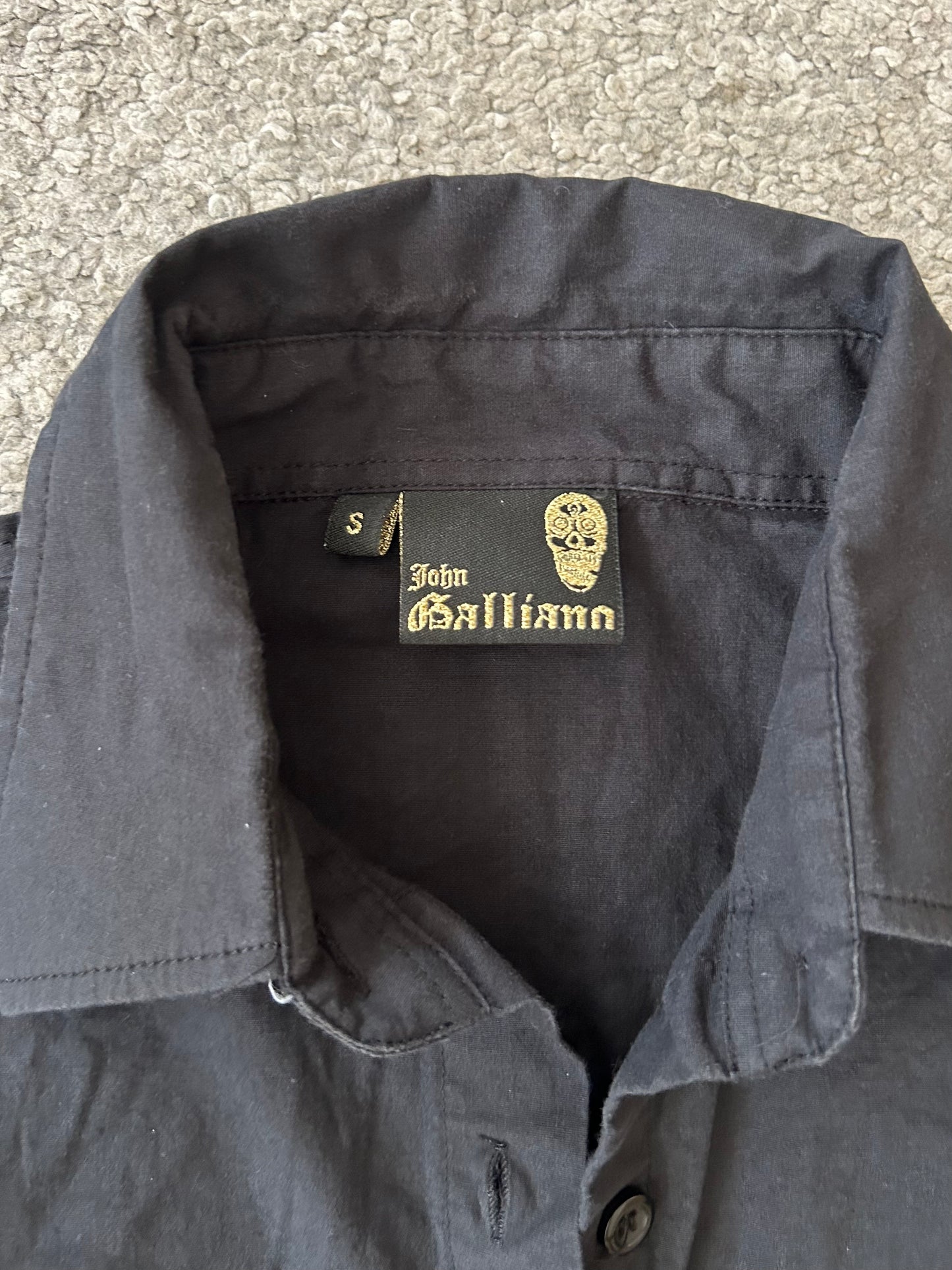 JOHN GALLIANO embroidered logo shirt