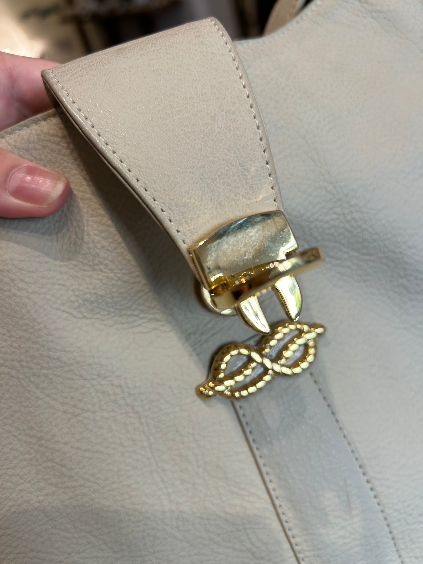 MOSCHINO leader gold shoulder bag