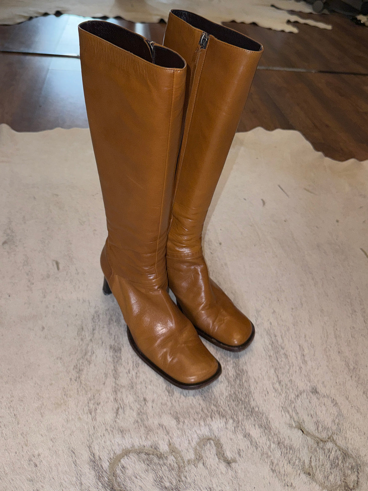 Vintage Studio Pollini Knee-High Leather Boots 36.5 EU