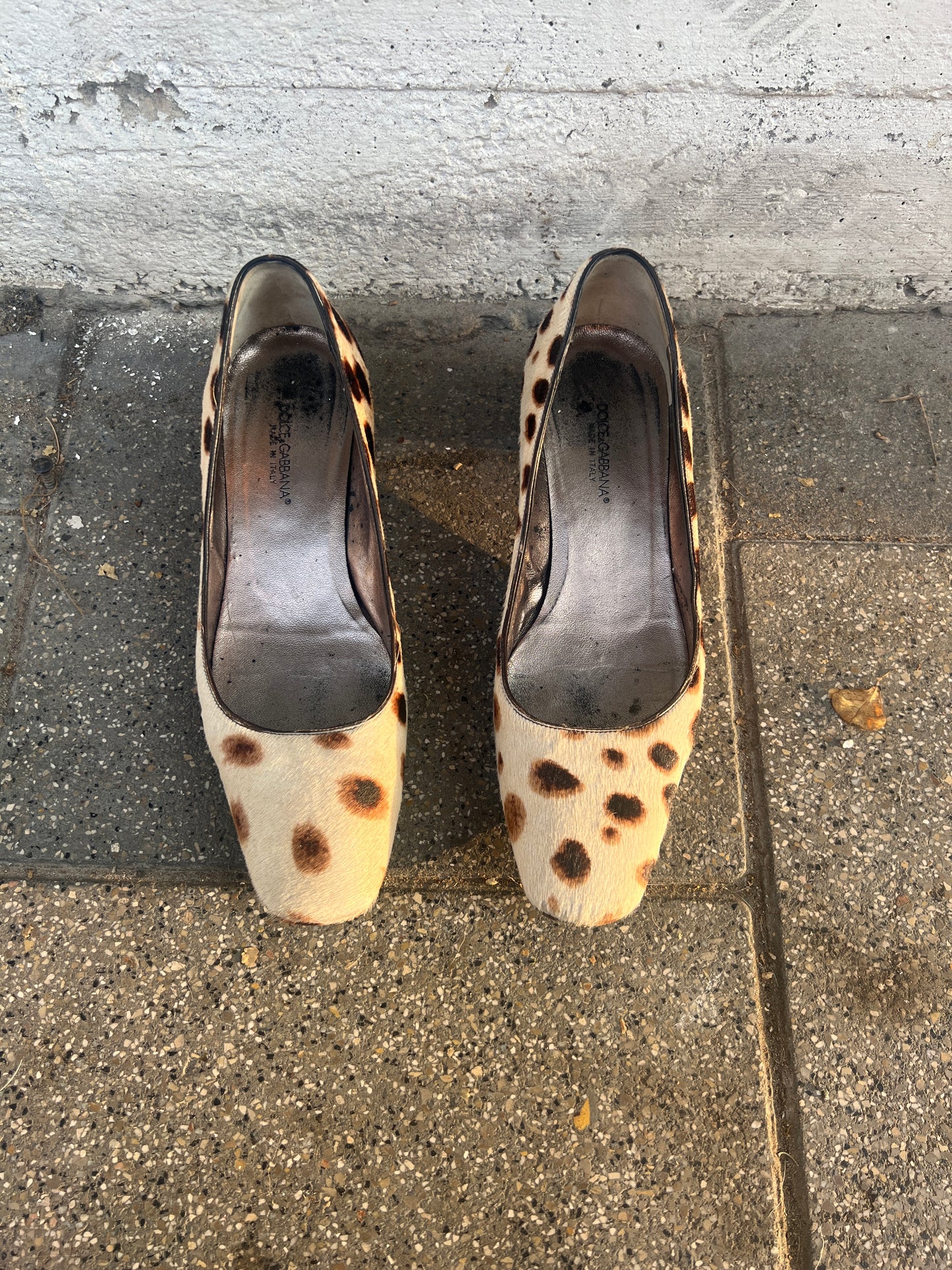 Dolce & Gabbana fur heels