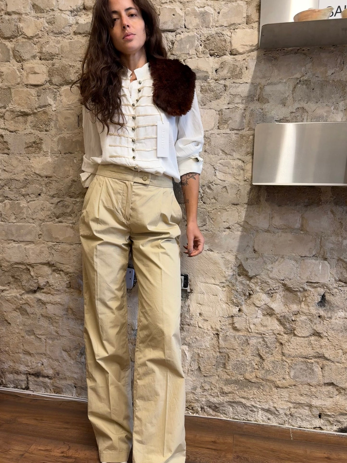 Max Mara lightweight cotton trouser