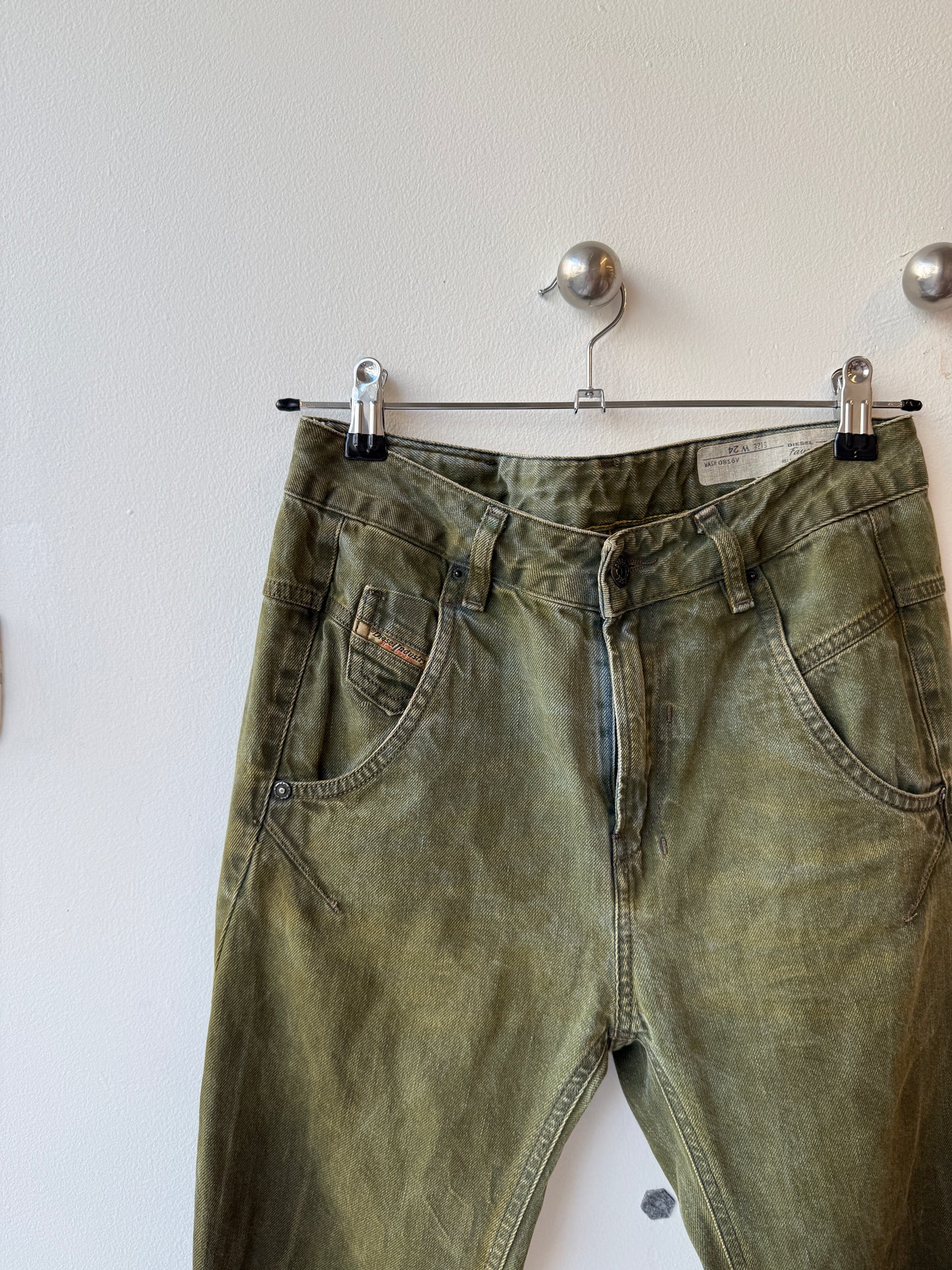 Diesel Fayza – Khaki Wash Trousers