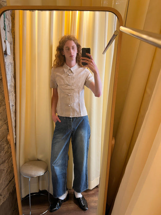 Beamsboy Buckle Back Painter Jeans