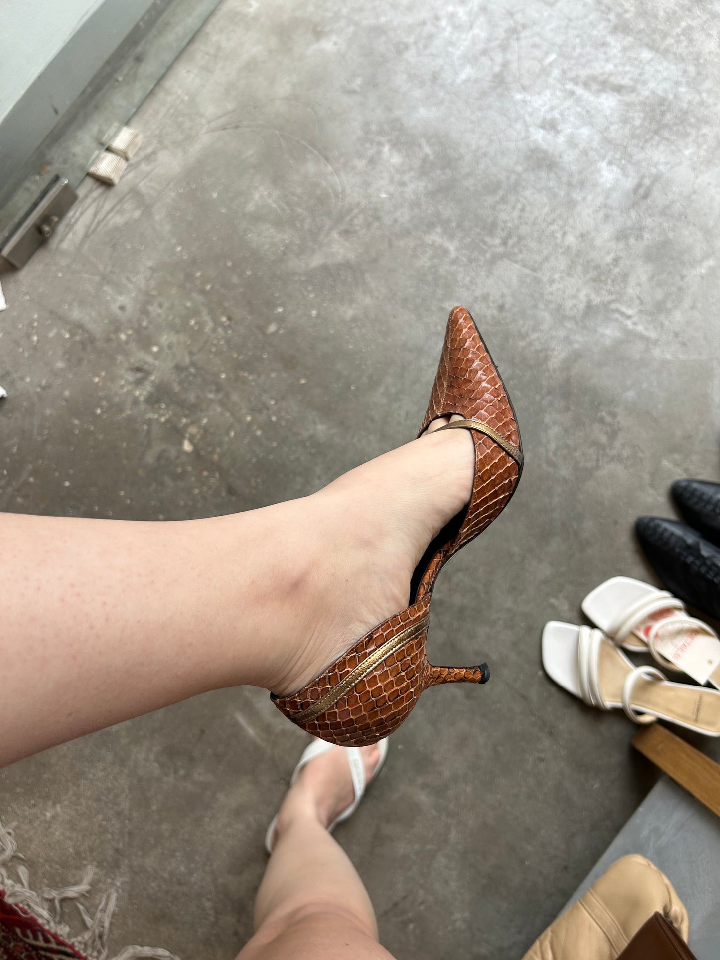 D&G snakeskin heels 37 EU