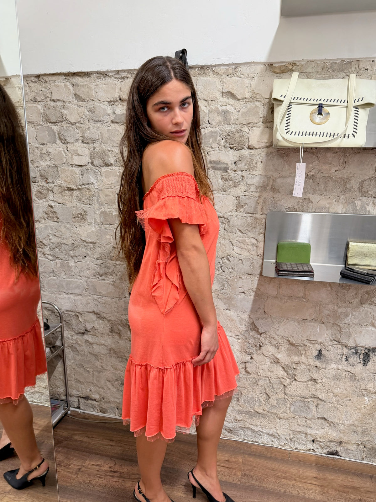 REDValentino Bateau Neckline Mini Dress – 2010s