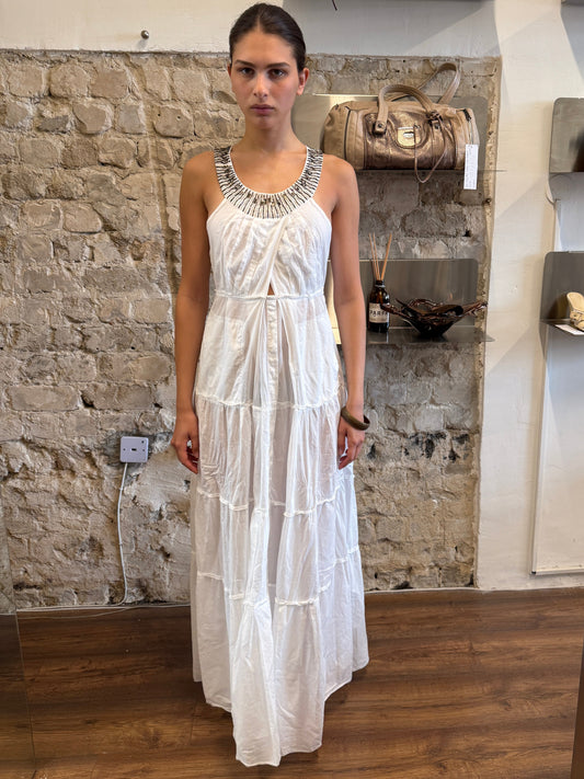 Armani Jeans Embellished Maxi Dress c. 2000s