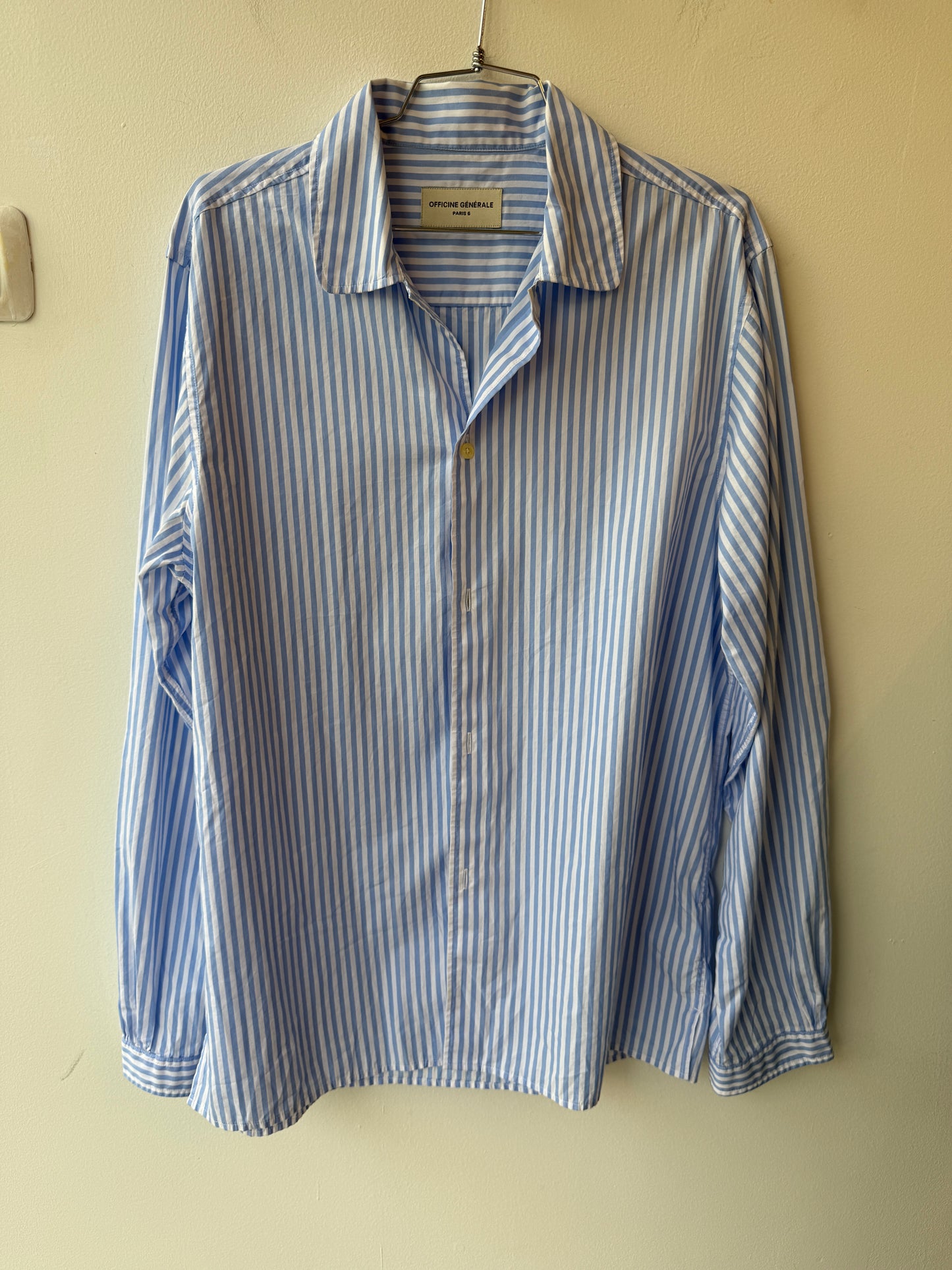 Officine Générale Striped Cotton Shirt