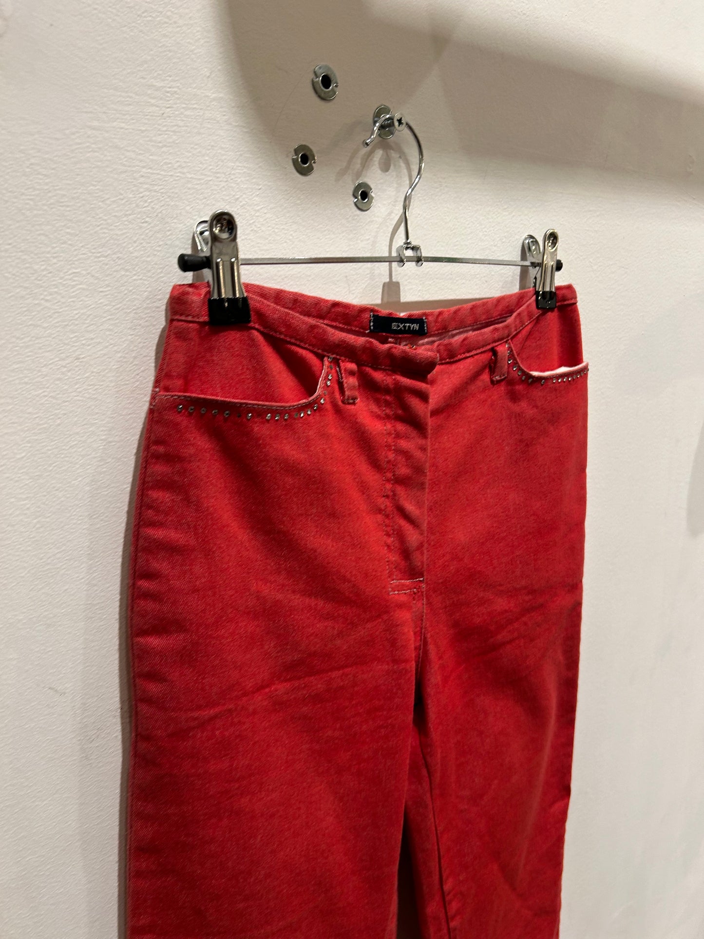 EXTYN red Y2K pants