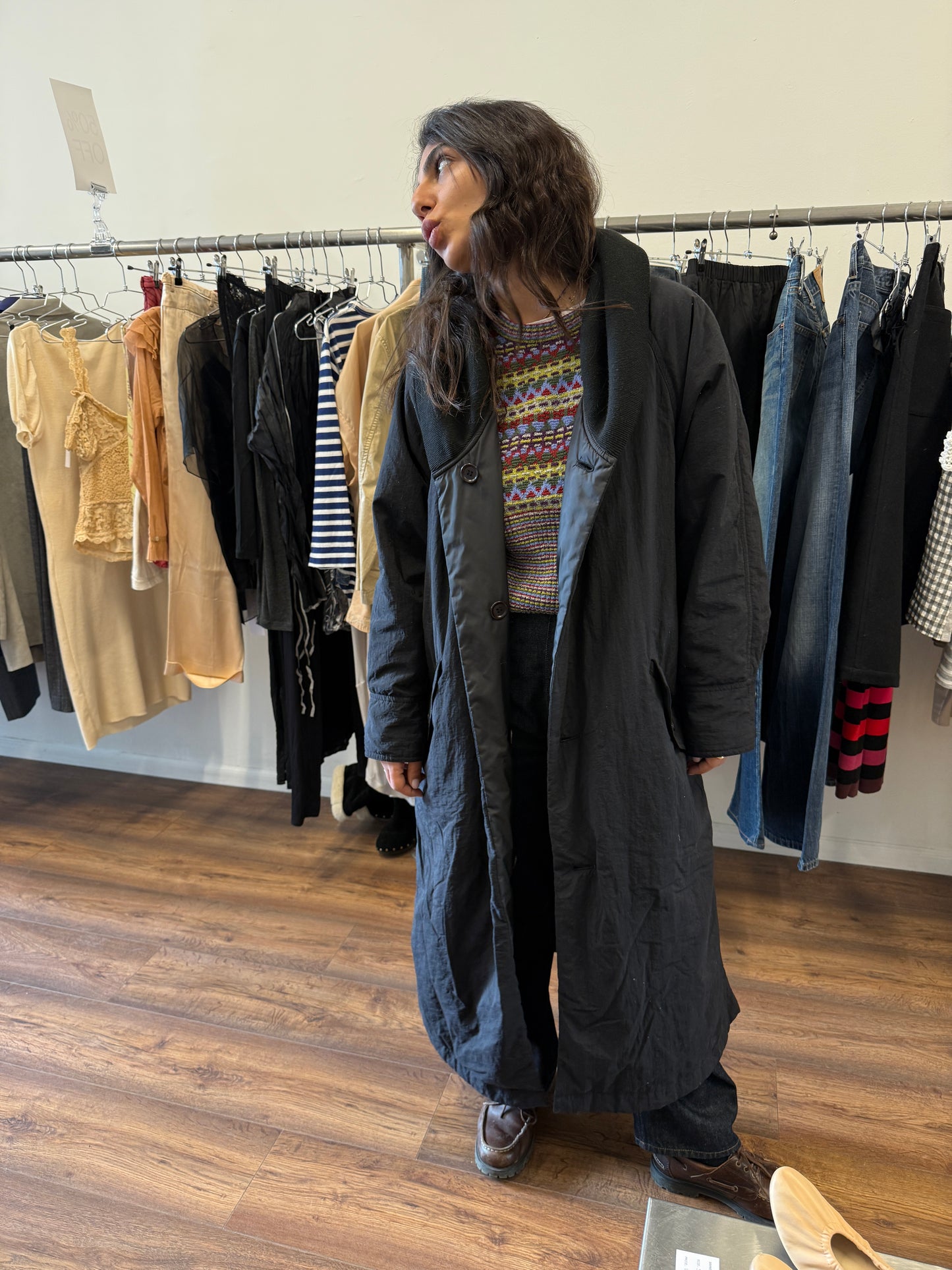 Issey Miyake Plantation Reversible Padded Coat