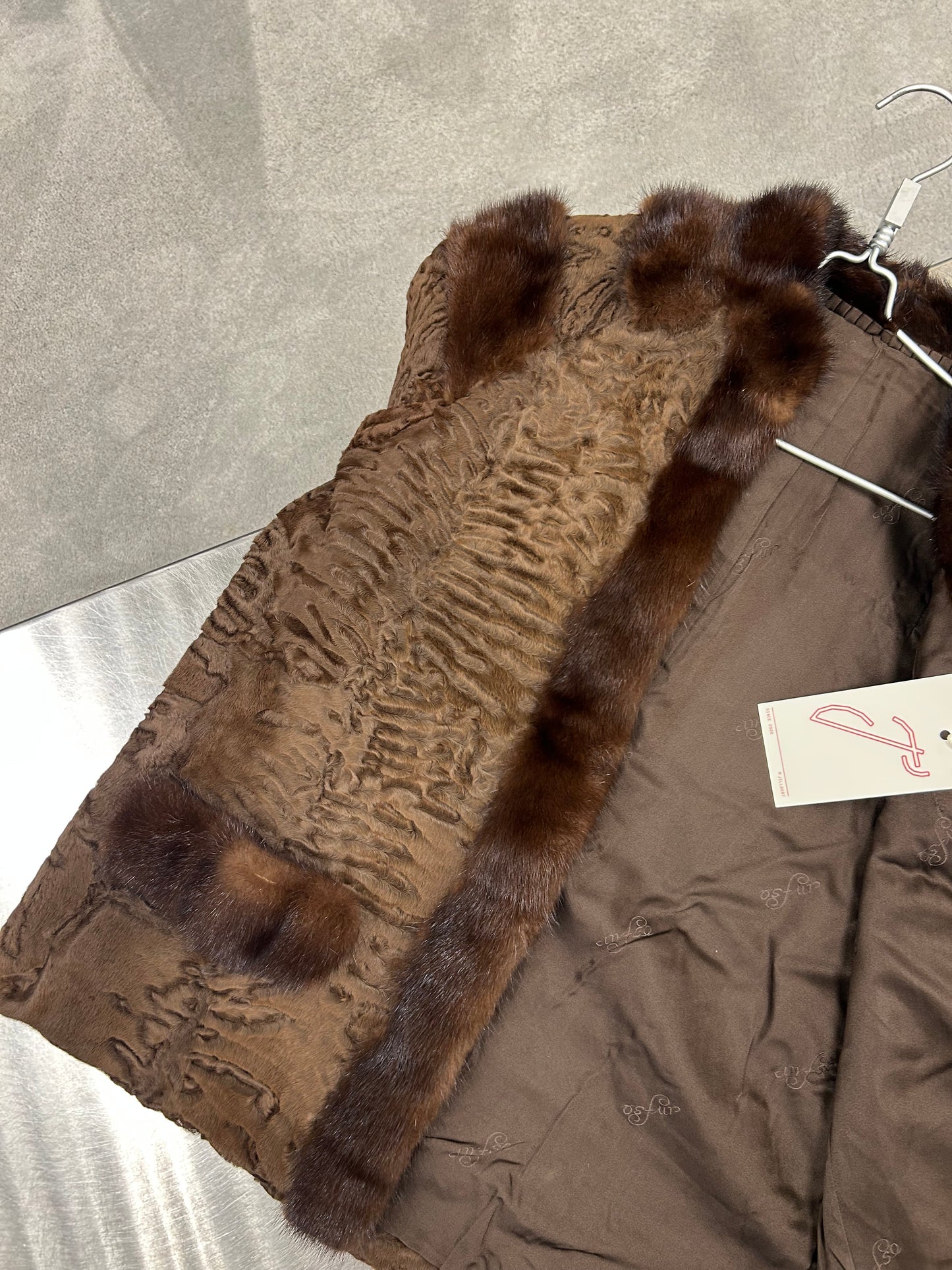 Stiffany by OSFUR lamb fur coat