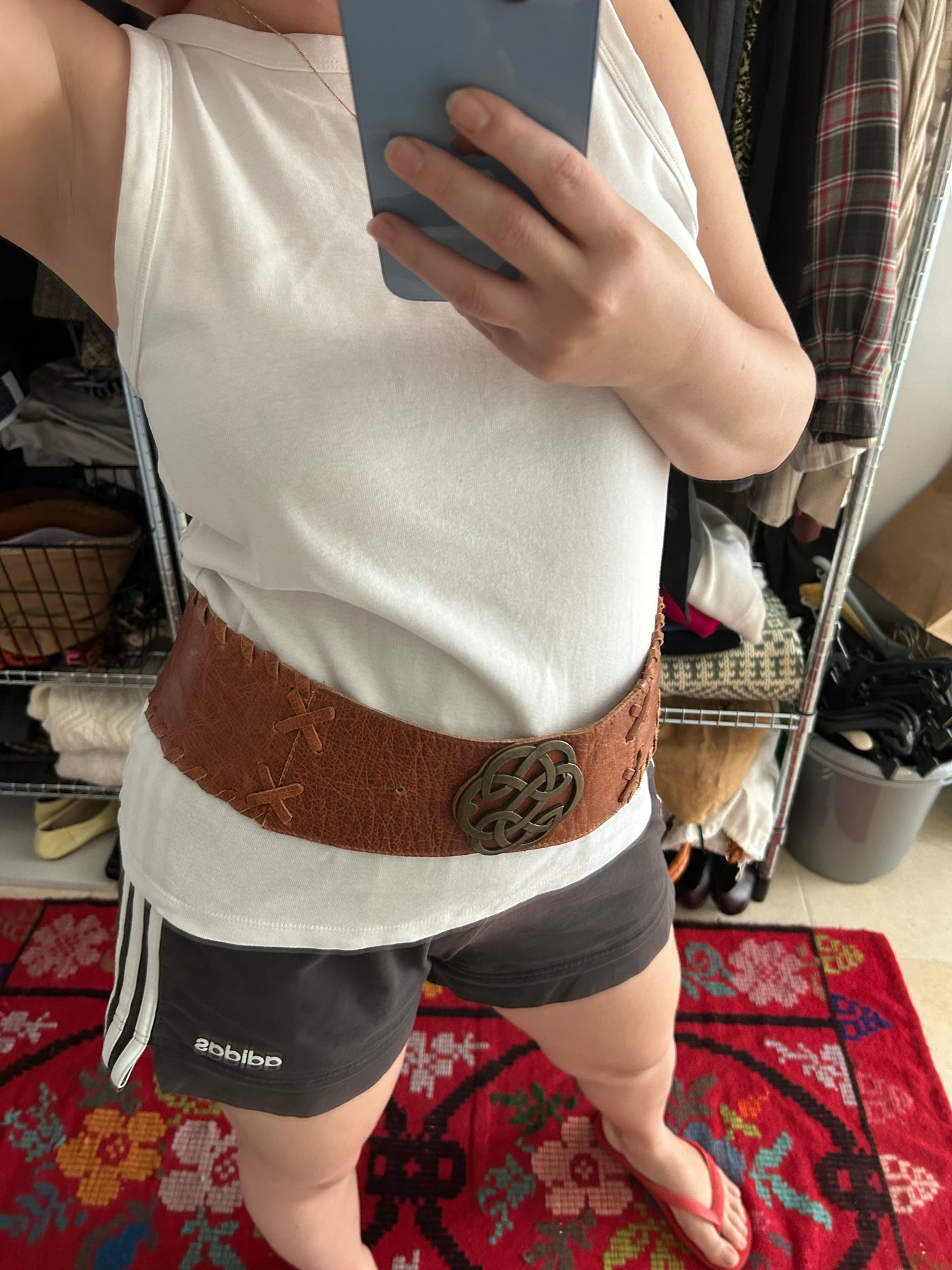 Vintage Castro leather belt