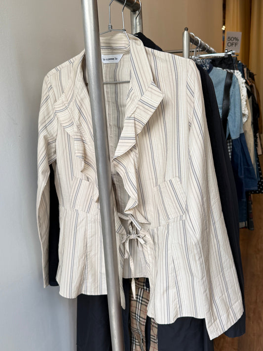 Io Comme Io Striped Tie Jacket