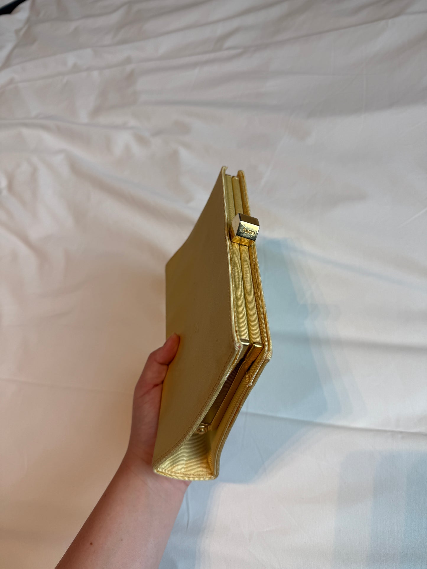 Vintage Furla Gold Clutch Bag