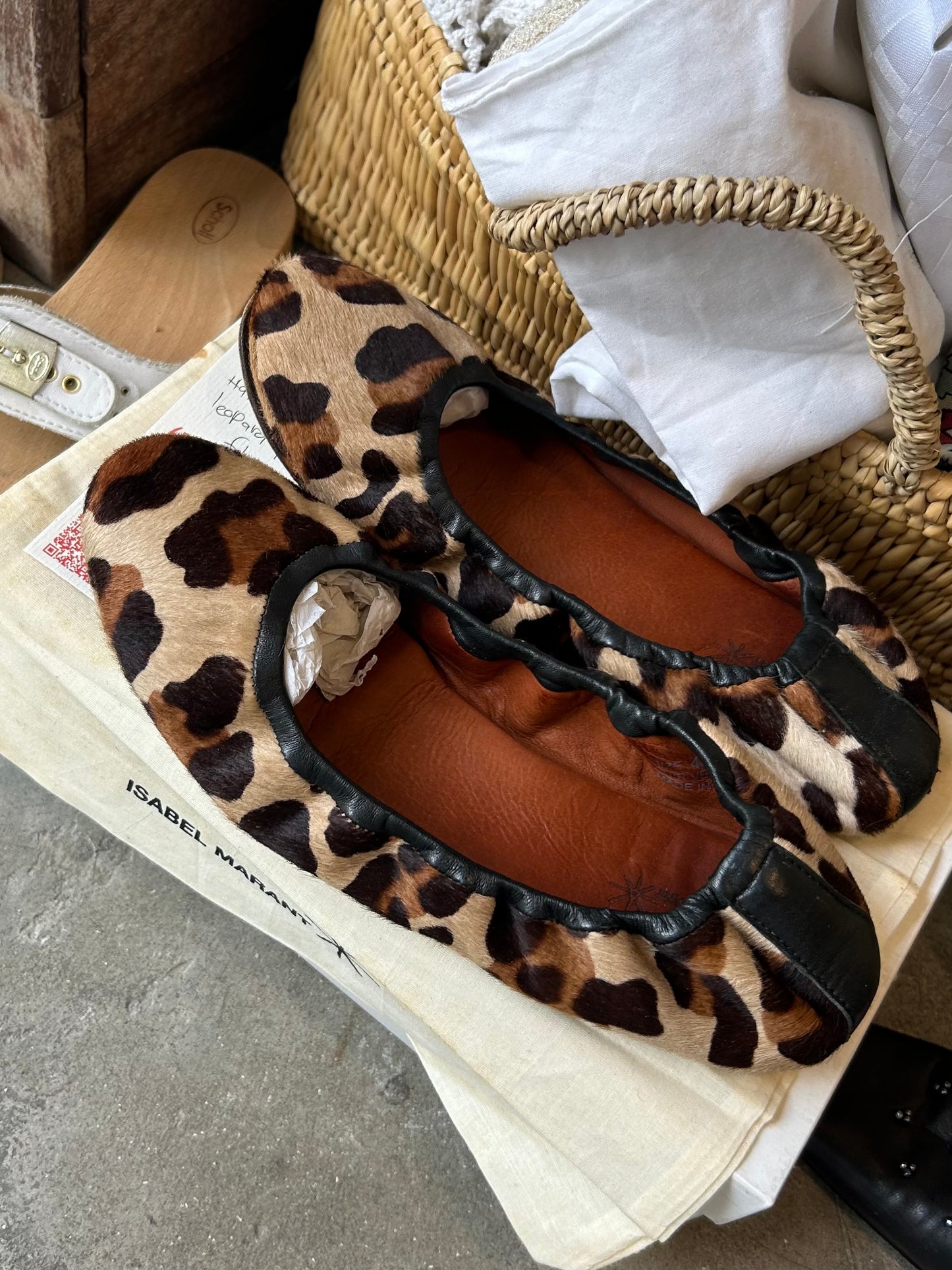 ISABEL MARANT leopard flats 39 EU