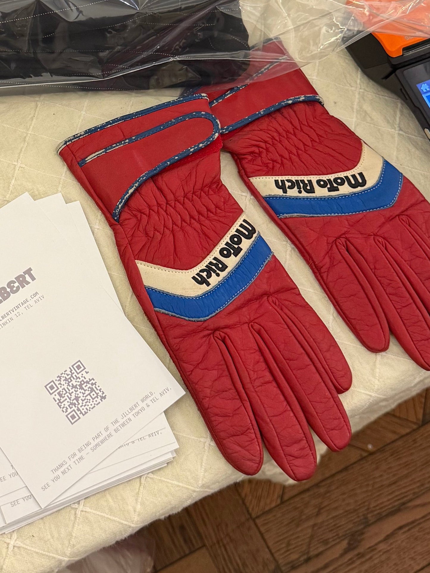 Vintage Moto Leather Gloves