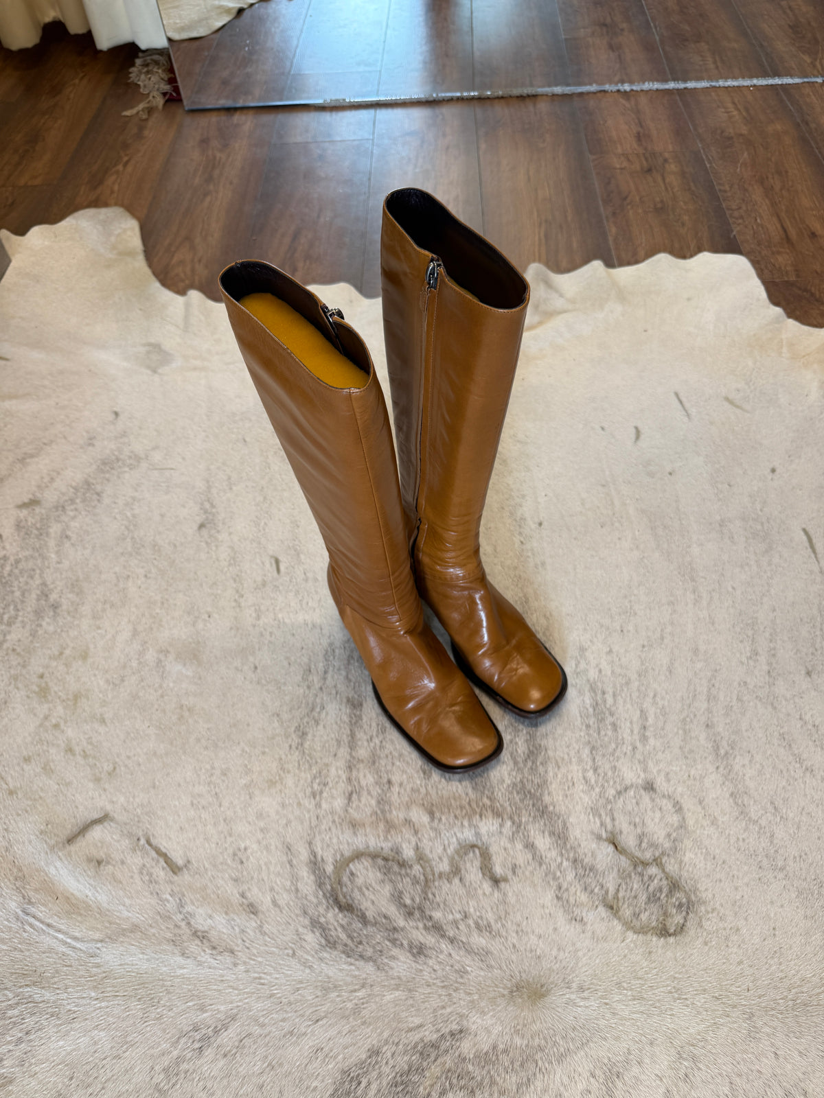 Vintage Studio Pollini Knee-High Leather Boots 36.5 EU