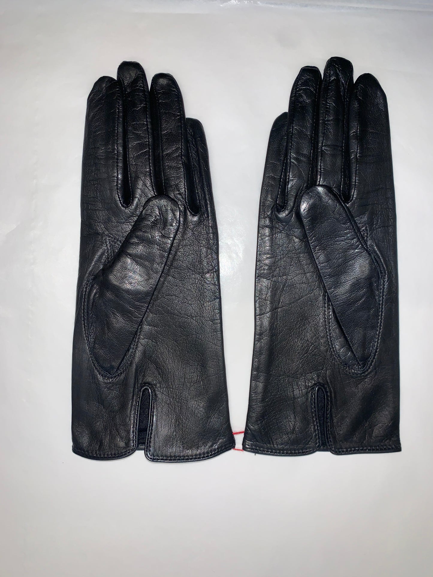 Vintage black leather gloves
