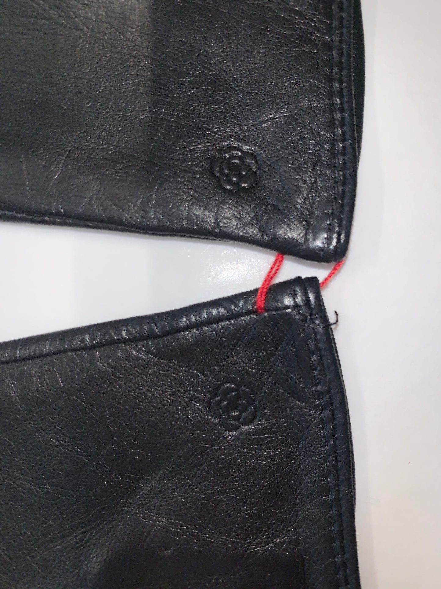 Vintage black leather gloves