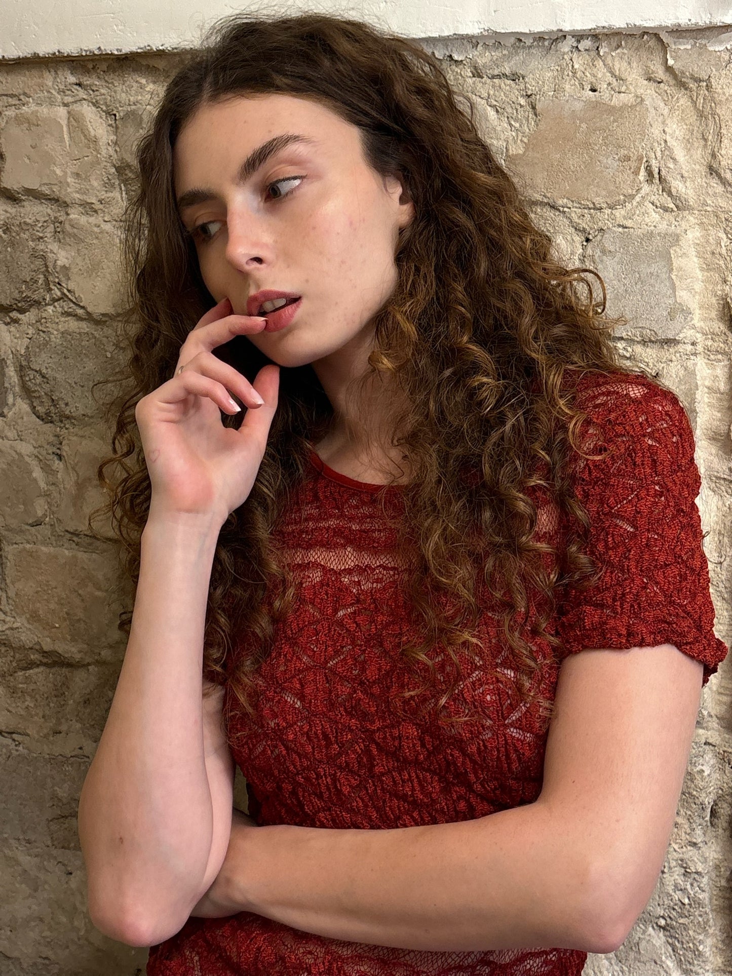 Bazar de Christian Lacroix late 1990s lace top