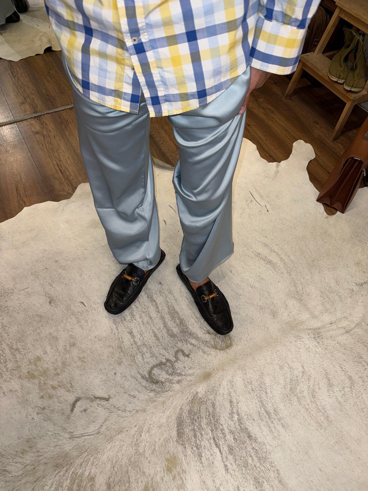 Gucci Bamboo Horsebit Guccissima Leather Driving Loafers