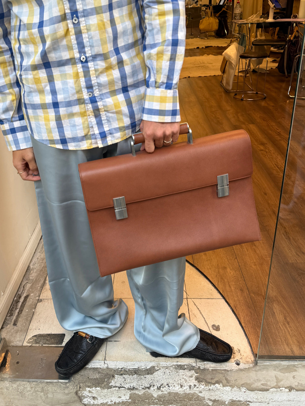 Porsche Design French Classic Leather Briefcase